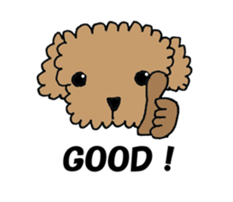 LOVE LOVE Toy poodle sticker #7017751