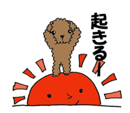 LOVE LOVE Toy poodle sticker #7017758