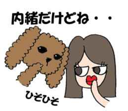 LOVE LOVE Toy poodle sticker #7017762
