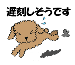 LOVE LOVE Toy poodle sticker #7017764