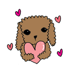 LOVE LOVE Toy poodle sticker #7017765
