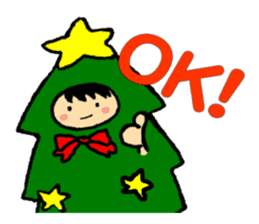 Christmas fairy tree boy sticker #7018255