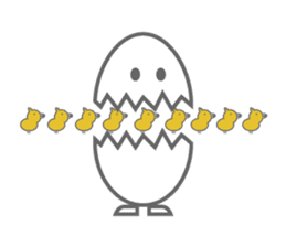 Go egg! sticker #7018310