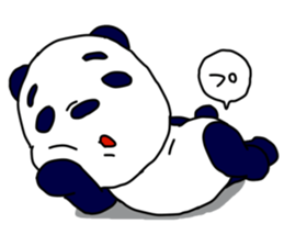 Summer vacation of the middle-aged panda sticker #7018330