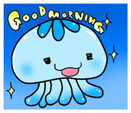 cute jellyfish kuragen sticker #7018374