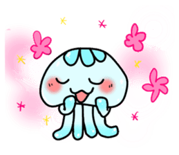 cute jellyfish kuragen sticker #7018379