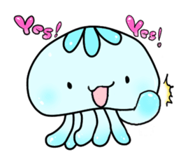 cute jellyfish kuragen sticker #7018382