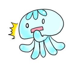 cute jellyfish kuragen sticker #7018390