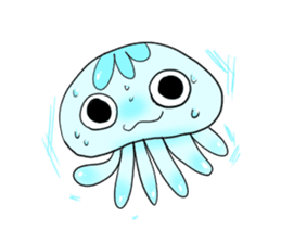cute jellyfish kuragen sticker #7018391