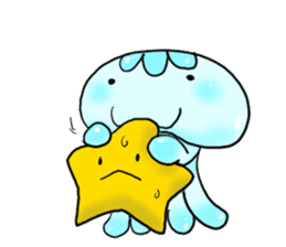 cute jellyfish kuragen sticker #7018392