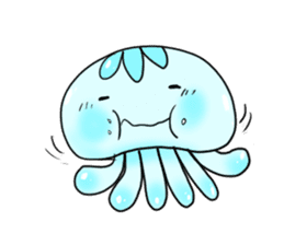 cute jellyfish kuragen sticker #7018394