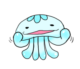 cute jellyfish kuragen sticker #7018395