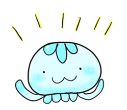 cute jellyfish kuragen sticker #7018397