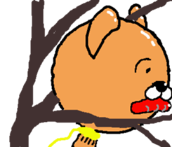 Stuffed bear CHO chan 2 sticker #7018418