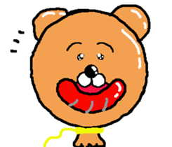 Stuffed bear CHO chan 2 sticker #7018422