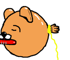 Stuffed bear CHO chan 2 sticker #7018425