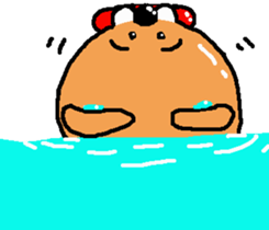 Stuffed bear CHO chan 2 sticker #7018426