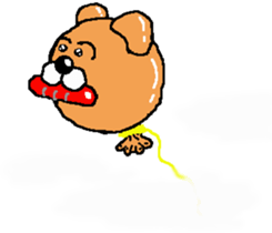 Stuffed bear CHO chan 2 sticker #7018431