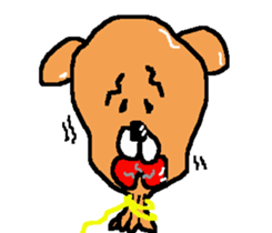 Stuffed bear CHO chan 2 sticker #7018434