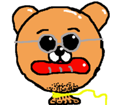 Stuffed bear CHO chan 2 sticker #7018439