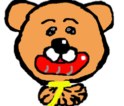 Stuffed bear CHO chan 2 sticker #7018442