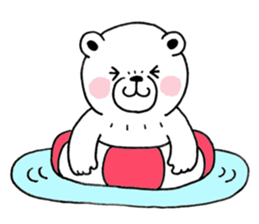 White bear Polvo Summer version sticker #7018931