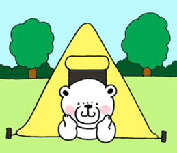 White bear Polvo Summer version sticker #7018940