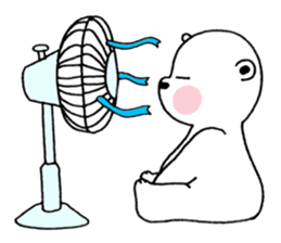 White bear Polvo Summer version sticker #7018960