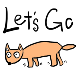 Orange Fox sticker #7019133