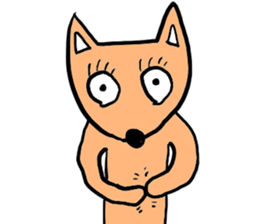 Orange Fox sticker #7019140