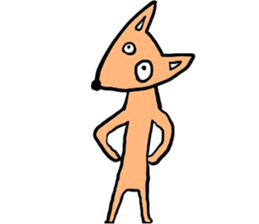 Orange Fox sticker #7019149