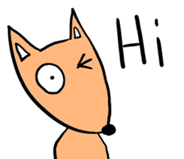Orange Fox sticker #7019152