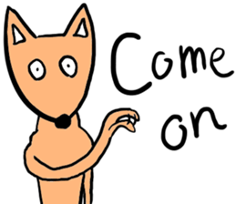 Orange Fox sticker #7019154