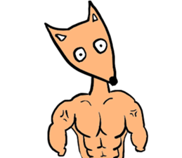 Orange Fox sticker #7019160