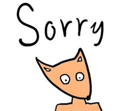 Orange Fox sticker #7019165