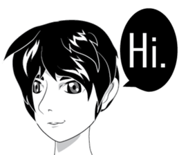 Cartoon Boy anime drawing v.update sticker #7019328