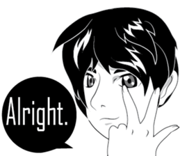 Cartoon Boy anime drawing v.update sticker #7019329