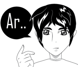 Cartoon Boy anime drawing v.update sticker #7019333