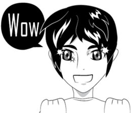 Cartoon Boy anime drawing v.update sticker #7019335