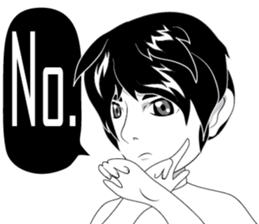 Cartoon Boy anime drawing v.update sticker #7019341