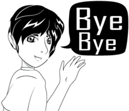 Cartoon Boy anime drawing v.update sticker #7019342