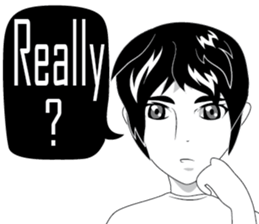 Cartoon Boy anime drawing v.update sticker #7019344