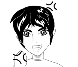 Cartoon Boy anime drawing v.update sticker #7019345