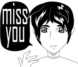 Cartoon Boy anime drawing v.update sticker #7019347