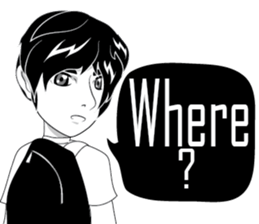 Cartoon Boy anime drawing v.update sticker #7019359