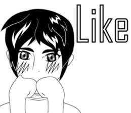 Cartoon Boy anime drawing v.update sticker #7019360