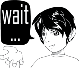 Cartoon Boy anime drawing v.update sticker #7019364