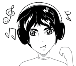 Cartoon Boy anime drawing v.update sticker #7019365