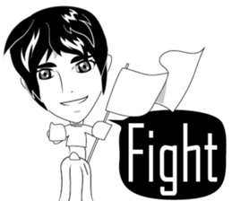 Cartoon Boy anime drawing v.update sticker #7019366