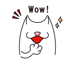 Bianco of the cat. 2 (English version.) sticker #7019612